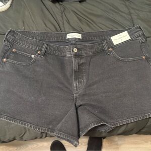 Abercrombie & Fitch Mid Line A-Rise Black Women's Shorts